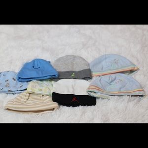 Infant Boys Hats Various Sizes (8 Total)